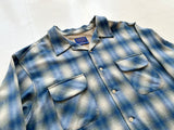 90s Pendleton Shadow Plaid Board Shirt XXL Blue