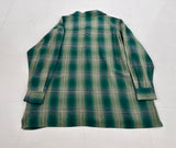90s Polo Country Rayon ShadowPlaid L/S Shirt M green