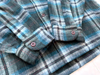 60s Pendleton ShadowPlaid Board Shirt XL Green