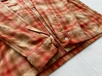 90s Pendleton Shadow Plaid Board Shirt M Orange