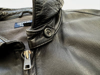 90s Polo Ralph Lauren Leather Jacket L Black