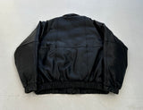 80s Eddie Bauer Leather Puffer Jacket L Black