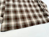 90s Pendleton Shadow Plaid Board Shirt L Shirt Brown&Khaki