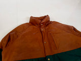 90s Polo Ralph Lauren Leather Puffer Jacket L