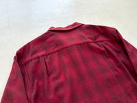90s Deadstock Pendleton ShadowPlaid Board Shirt M Burgundy