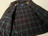 90s Polo Ralph Lauren Leather Harrington Jacket M Black