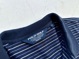 90s POLO GOLF Striped Polo Shirt XL Navy