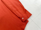 90s Polo Ralph Lauren BONNARD Silk Cotton L/S Shirt L HermesOrange