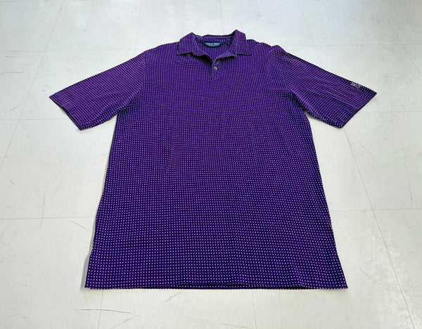 90s POLO GOLF SquareDot Polo Shirt M Purple