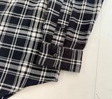 90s Polo Ralph Lauren MARLOWE Plaid L/S Flannel Shirt L Black