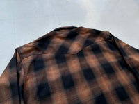 90s Pendleton Shadow plaid Western Shirt XXL Brown