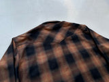 90s Pendleton Shadow plaid Western Shirt XXL Brown