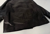 90s Polo Ralph Lauren Leather CarCoat XL Black