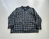 90s Pendleton Shadow Plaid Board Shirt XL Black&Gray