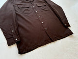 90s Polo Ralph Lauren Rayon Loop Shirt M DeepBrown
