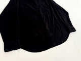 90s Polo Ralph Lauren ESTATE Velour L/S Shirt XXL Black