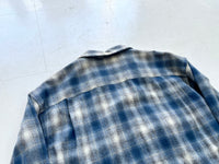 90s Pendleton ShadowPlaid Board Shirt L Turquoise