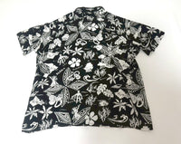 90s Polo Ralph Lauren Black Hawaiian Shirt XXL