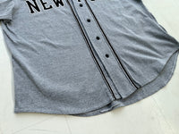 90s NY Yankees Spike Boyz Baseball Shirt XL Gray