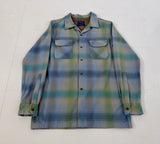 90s PENDLETON Shadow Plaid Board Shirt M Gray