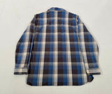 90s Polo Ralph Lauren Large Plaid Work L/S Shirt L Blue