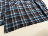 60s Pendleton Shadow Plaid Board Shirt L Gray