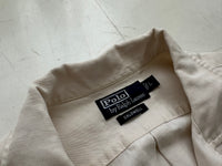 90s Polo Ralph Lauren CALDWELL Loop Shirt L Off White