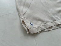 90s Polo Ralph Lauren CALDWELL Loop Shirt L Off White