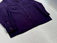 90s Polo Ralph Lauren Rayon L/S Loop Shirt L Deep Purple