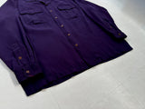 90s Polo Ralph Lauren Rayon L/S Loop Shirt L Deep Purple