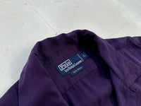 90s Polo Ralph Lauren Rayon L/S Loop Shirt L Deep Purple