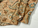 90s Polo Ralph Lauren BONNARD Paisley L/S Shirt M LightBrown