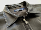 90s Polo Ralph Lauren Leather Jacket L Black