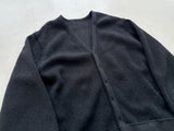 60s THANE Mohair Cardigan L Black