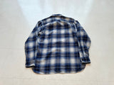90s Polo Ralph Lauren Shadow Plaid Flannel L/S Shirt S Blue&White