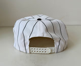 90s Newyork Yankees Pinstriped SnapBack White&Black