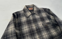 50s Merrill Woolens Shadow Plaid Wool Jacket Black&White