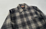 50s Merrill Woolens Shadow Plaid Wool Jacket Black&White