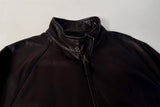 90s Polo Ralph Lauren Leather Harrington Jacket M Black