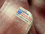 50s MERRILL Woolen Mills Shadow Plaid Wool Jacket L Brown