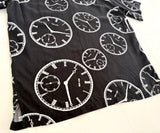 90s Polo Ralph Lauren Clock Rayon Loop shirt M Black