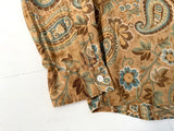 90s Polo Ralph Lauren BONNARD Paisley L/S Shirt M LightBrown