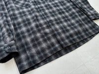 90s Pendleton Shadow Plaid Board Shirt M Black &Gray