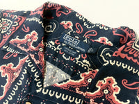 90s Polo Ralph Lauren VINTAGE CAMP Big Paisley Loop Shirt L