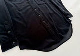 90s Polo Ralph Lauren LOWELL SPORT Velour L/S Shirt M Black