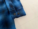 90s Pendleton Shadow Plaid Board Shirt L Blue