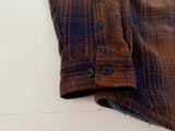 Columbia Shadow Plaid Shirt Jacket L Brown