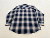 90s SIR Pendleton Shadow Plaid Western Shirt L Blue