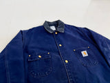 90s Carhartt ChoreCoat XL CB102 NavyBlue