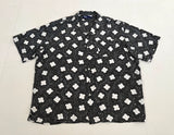 90s Polo Ralph Lauren CLAYTON  Cloud Rayon Shirt XXL Black